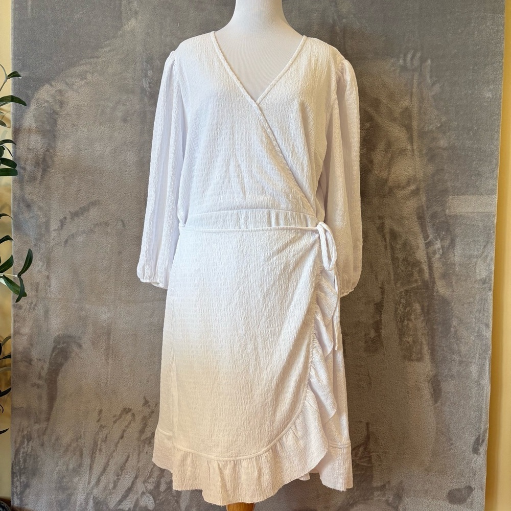 Cato Classic Wrap Cocktail Wedding Guest Boho Summer Sundress Sz XL
